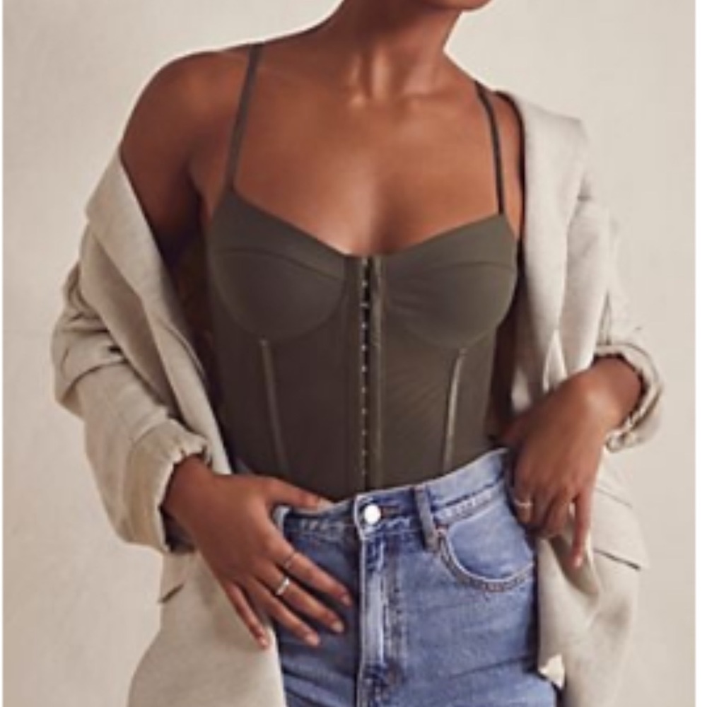 NWT Free People Night Rhythm Bodysuit
